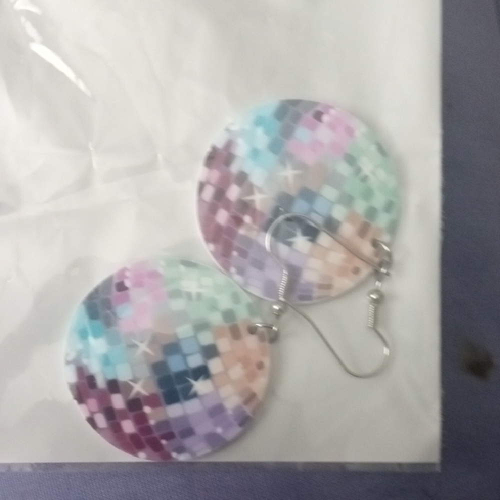 Multicolor Mosaic Earrings